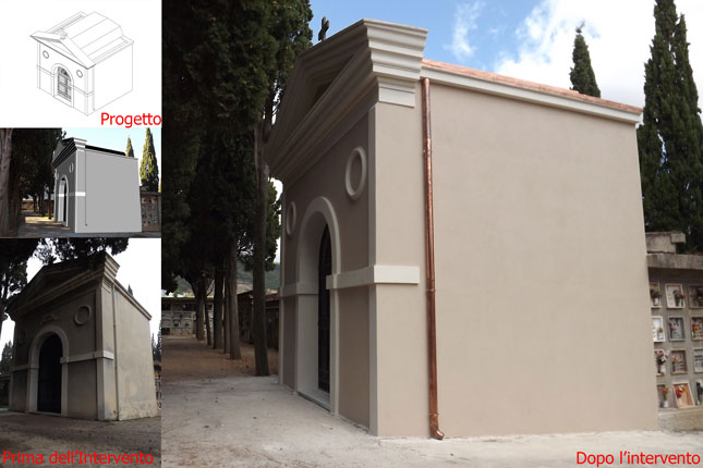 Immagine ristrutturazione cappella monumentale in cimitero